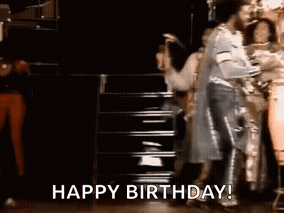 Happy New Year 2025 On Black Background GIF