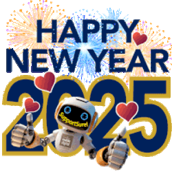 Happy New Year 2025 Sticker GIF