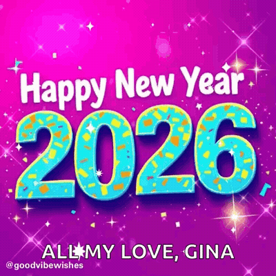 Happy New Year 2026 Gina GIF
