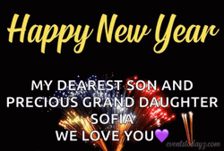 Happy New Year Animated For Son GIF