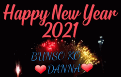 Happy New Year Animated Pink Letterings GIF