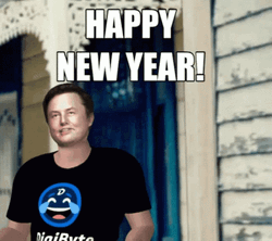 Happy New Year Funny Elon Musk Digibyte Meme