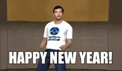 Happy New Year Funny Mr. Bean Dancing Animation