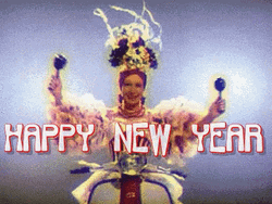 Happy New Year Funny Singer Carmen Miranda Dancing