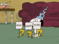 Happy New Year Funny Snoopy And Friends