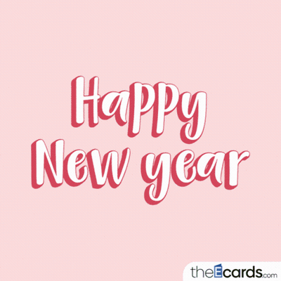Happy New Year Greeting Card GIF
