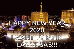 Happy New Year Las Vegas GIF
