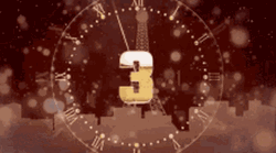 Happy New Year Paris 2020 Countdown Clock  GIF