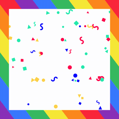 Happy New Year's Eve Greeting Card Colorful Background GIF