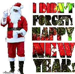 Happy New Year Santa Claus Sticker GIF