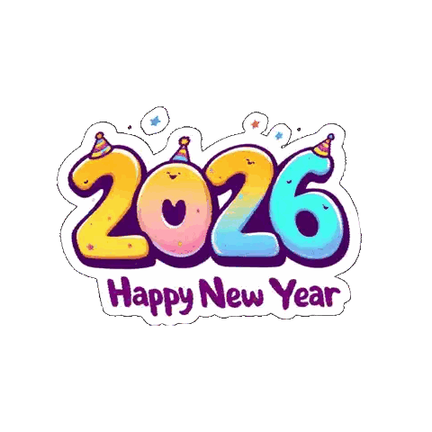 Happy New Year Sticker 2026 Sticker