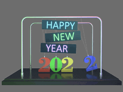Happy New Year Ticking 2022