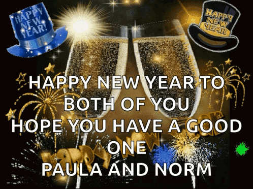 Happy New Year To Both Of You Hope You Have A Good One Paula And Norm GIF