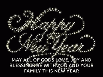 Happy New Year Wishes Blessing Be With You GIF