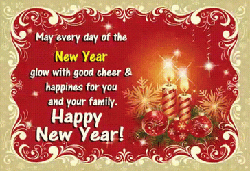 Happy New Year Wishes Good Cheer And Happines GIF