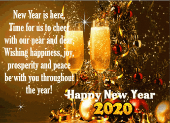 Happy New Year Wishes Happiness Joy Prosperity And Peace GIF
