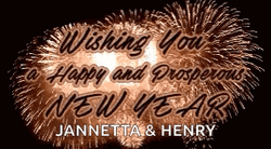 Happy New Year Wishes Jannetta And Henry GIF