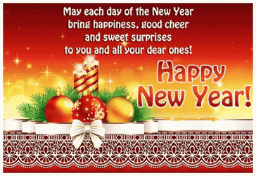 Happy New Year Wishes You And All Your Dear One GIF