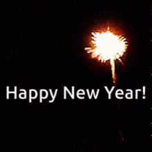 Happy New Years Eve Dazzling Fireworks GIF