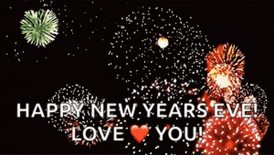 Happy New Years Eve Love You Fireworks GIF