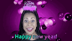 Happy New Years Holly Logan GIF