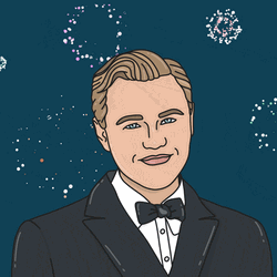 Happy New Years Leonardo DiCaprio Animation GIF