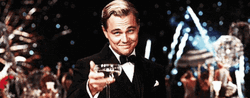 Happy New Years Leonardo DiCaprio GIF