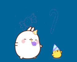 Happy New Years Molang And Grumpy GIF