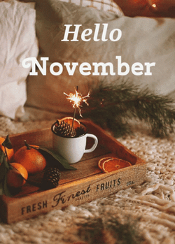 Happy November 1St Cup With Sparkling Stick GIF