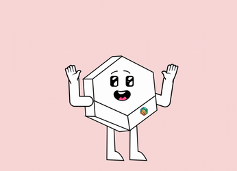 Happy November 1St Cute Hexagon Waving GIF