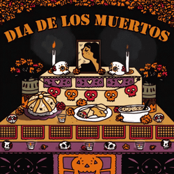 Happy November 1St Table With Ornaments GIF