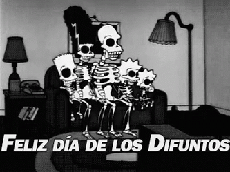Happy November 1St The Simpsons Skeletons GIF
