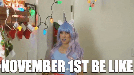 Happy November 1St Woman Decorating Christmas Tree GIF