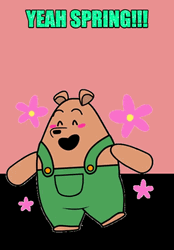 Happy Pants Bear Happy Spring GIF