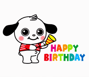 Happy Party Birthday Confetti For Snoopy GIF