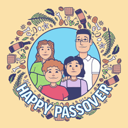 Happy Passover Jewish Family Abstain  GIF