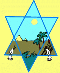 Happy Passover Star Of David Egypt Walk  GIF
