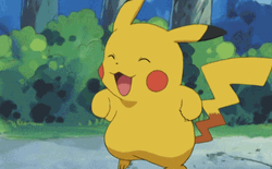Happy Pikachu Hopping