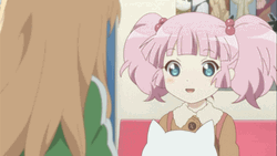 Happy Pink-Haired Anime Girl GIF