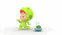 Happy Pocoyo Nina Dancing  GIF