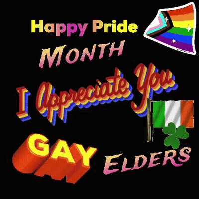 Happy Pride Month Gay Elders Greeting GIF