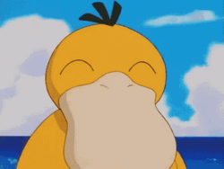 Happy Psyduck Nodding GIF