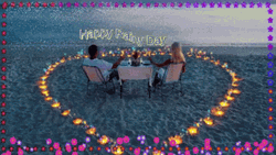Happy Rainy Monday Heart Shaped Candle GIF