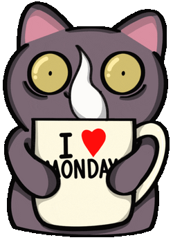 Happy Rainy Monday Hot Coffee GIF