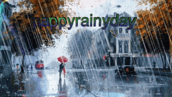 Happy Rainy Monday People GIF