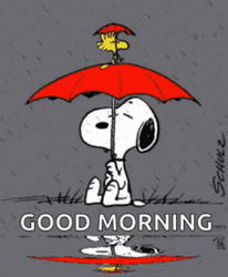 Happy Rainy Monday Snoopy Calm GIF