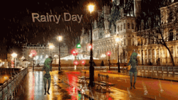 Happy Rainy Monday Street Dancing GIF
