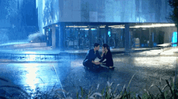 Happy Rainy Sunday Couple On The Rain GIF