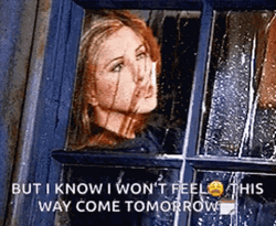 Happy Rainy Sunday Looking At The Window GIF