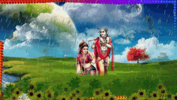 Happy Rainy Sunday Lord Krishna And Radha GIF
